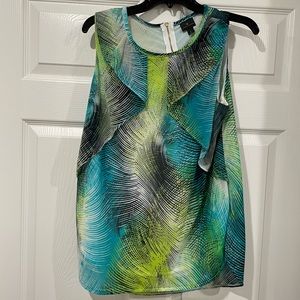 Multicolored Sleeveless Blouse